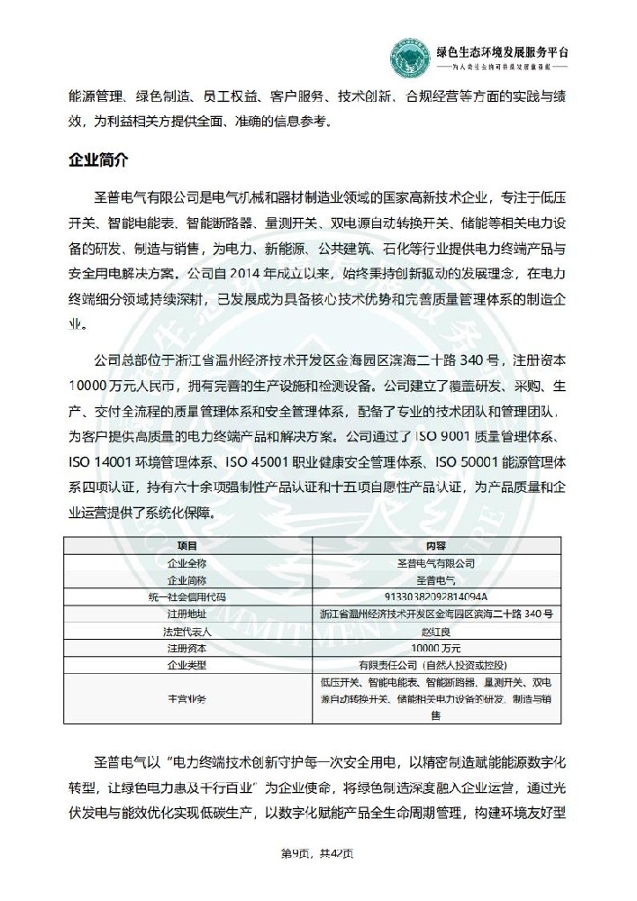 ESG环境社会和公司治理报告