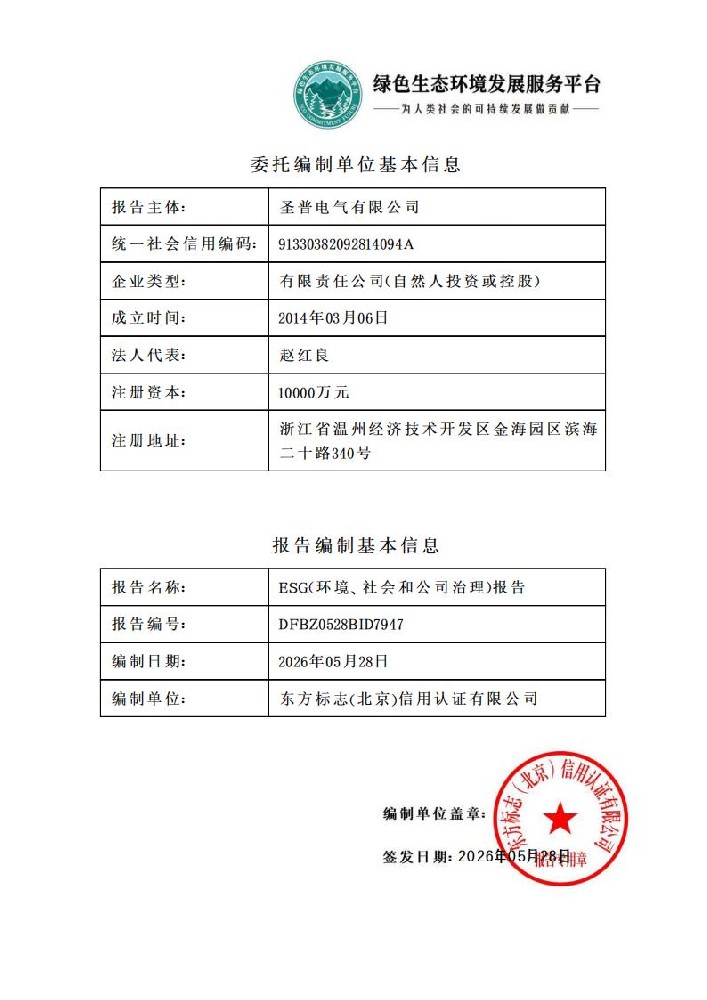 ESG环境社会和公司治理报告